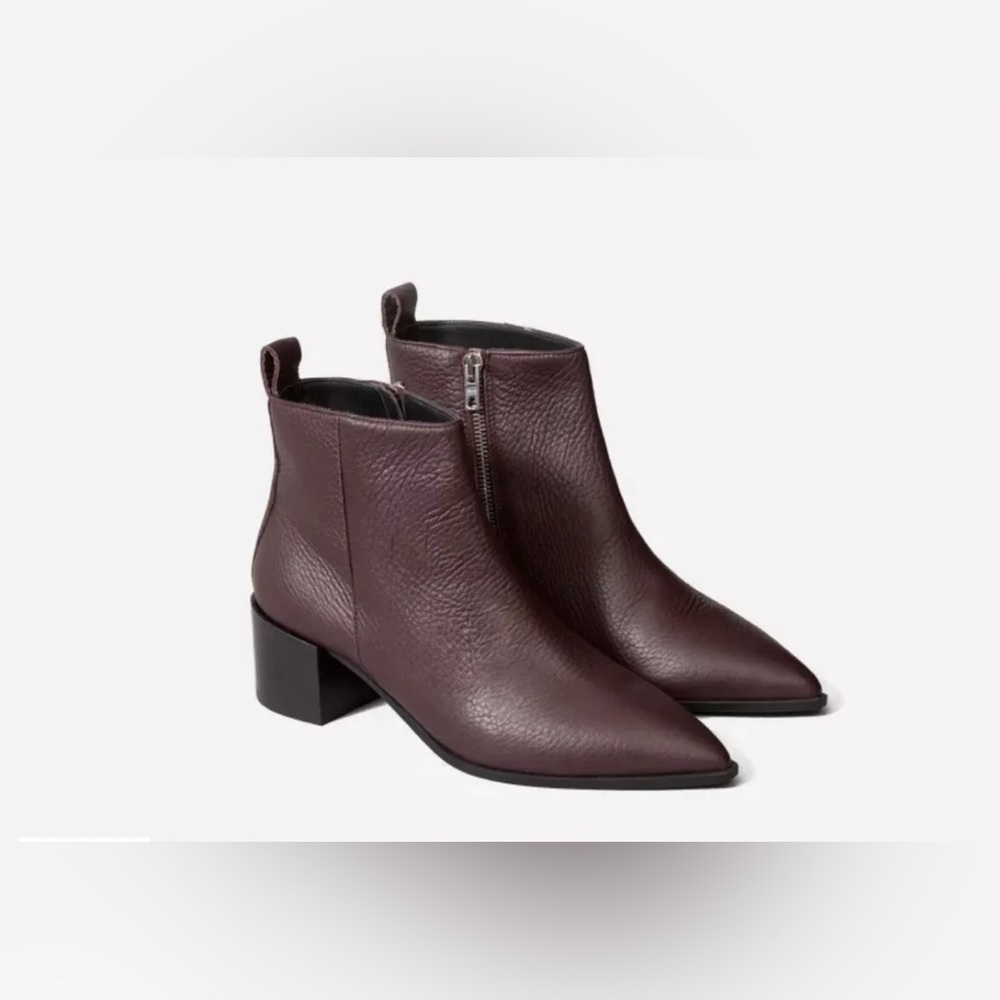 EVERLANE Women’s The Boss Ankle‎ Leather Heel Boots, Size 6.5